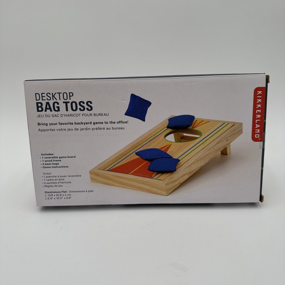 Kikkerland Office‎ Desktop Cornhole Bean Bag Toss Game #GG58 CORN HOLE